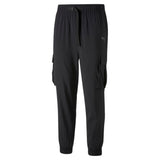 Puma training favourite woven cargo pants in black - Front View