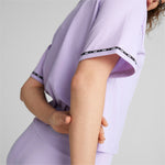 Puma power tape tee in purple - Model Shot 03