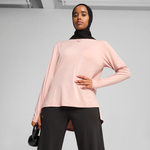 PUMA modest oversized tee in rose quartz