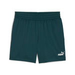 PUMA ESSENTIALS tape woven 5" shorts - green terrain