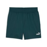 PUMA ESSENTIALS tape woven 5" shorts - green terrain