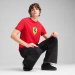 Puma scuderia ferrari hp race coloured big shield tee in black - Model Shot 03