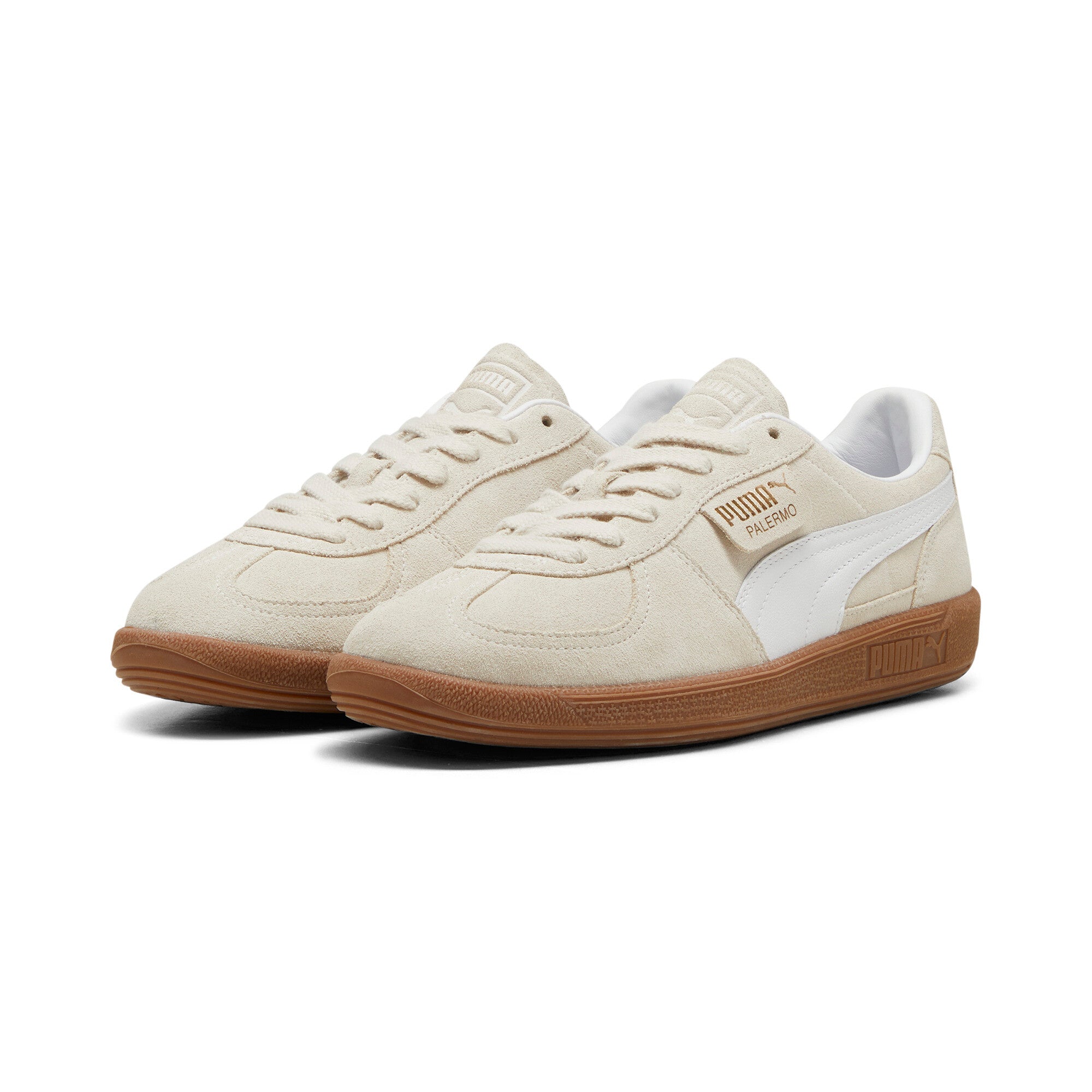 PUMA Palermo sneakers in archive green - alpine snow