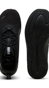 Puma Softride harli running shoes in black and cool weather - Side View 02