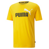 Puma essentials+ 2 colour logo tee men in orange - Front View