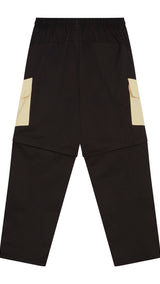Puma X davido woven cargo pants in color PUMA Black - Back View