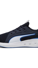 Puma SOFTRIDE carson knit running shoes in carson knit new navy and vivid blue - Side View 01
