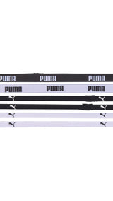 PUMA training women's sportbands 6 pack in black and white
