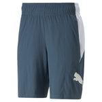 Puma training favourite cat knit 8" shorts in gray - Front View