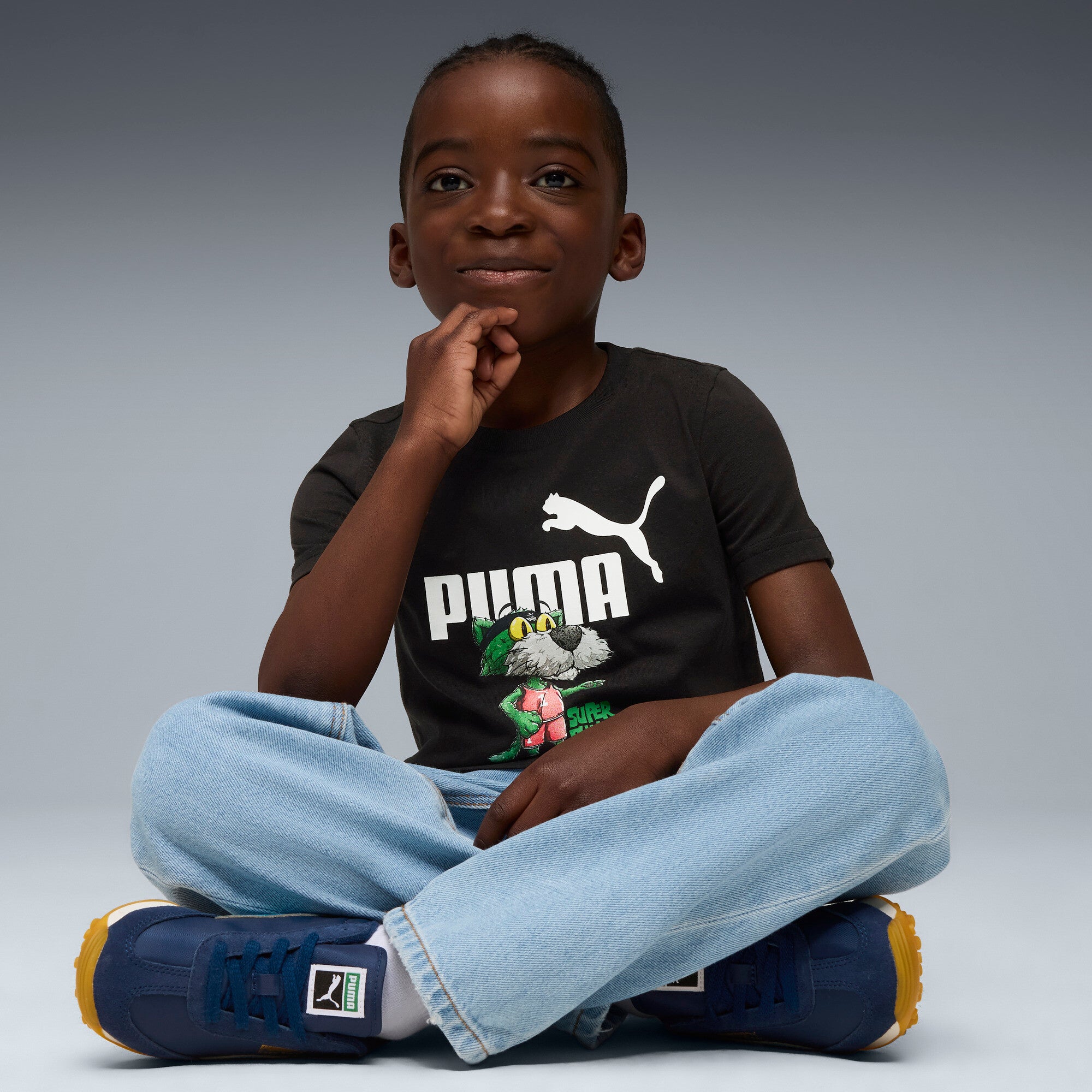 PUMA Super puma graphic tee - black