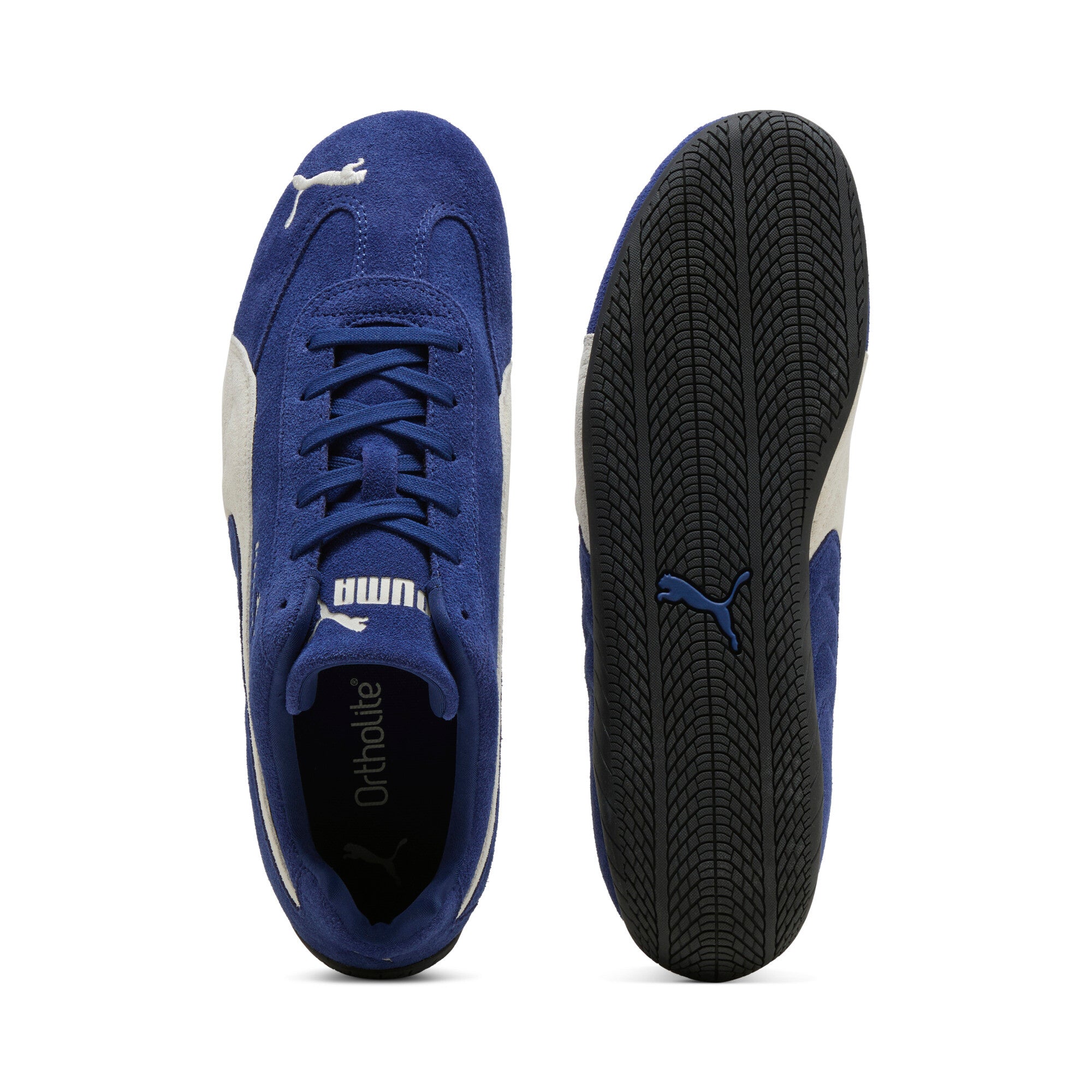 PUMA Speedcat OG sneakers in blue and black — side view 2