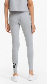 Puma essentials logo leggings in gray - Model Shot 02