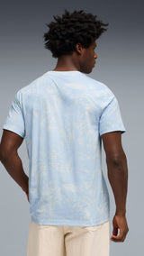 PUMA manchester city ftblculture printed tee men in sea glass — model shot 2