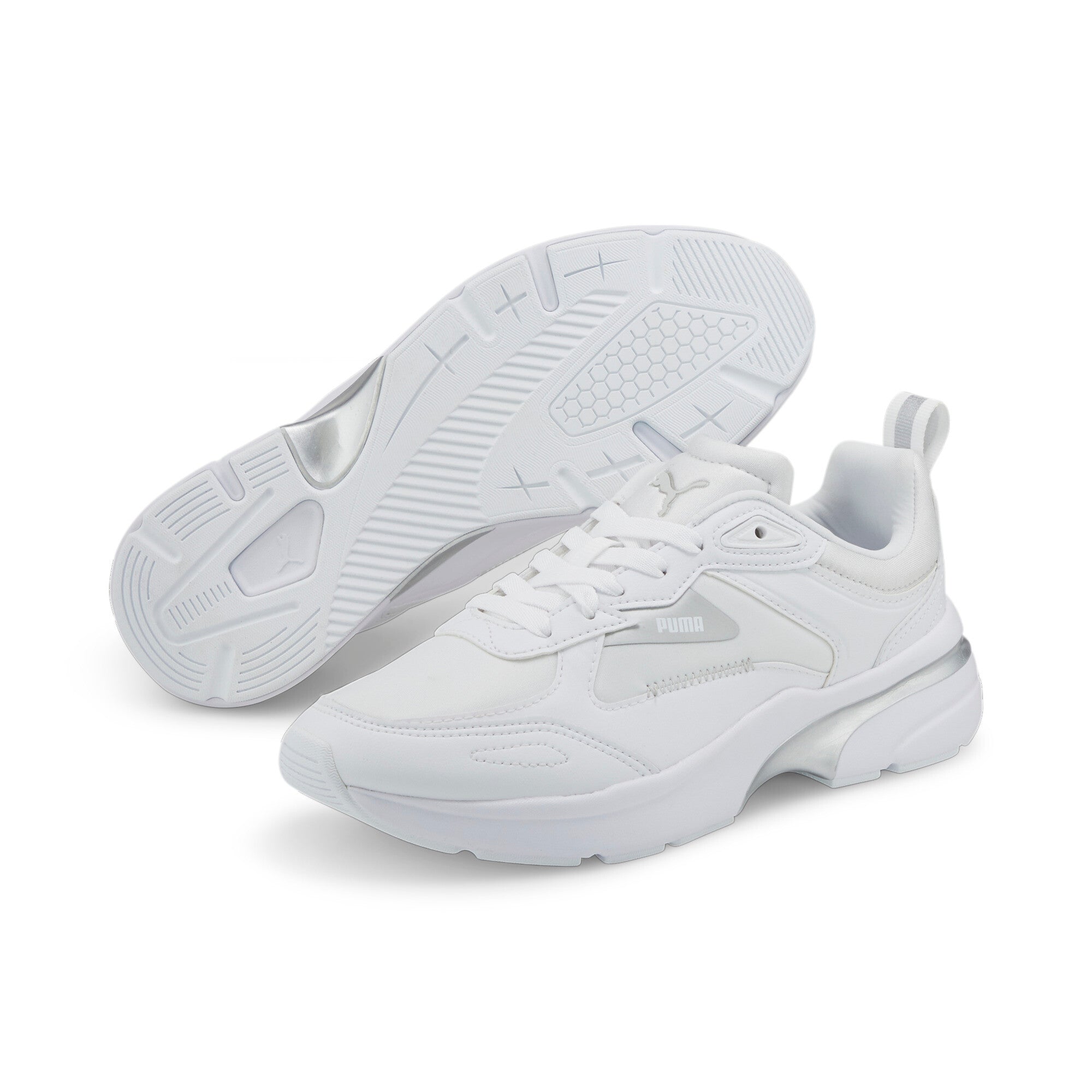 Puma fs runner metallic sneakers in black - Front View