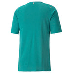 Puma running wool short sleeve tee in green - Back View