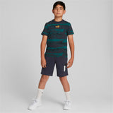 Puma alpha shorts in blue - Model Shot 02