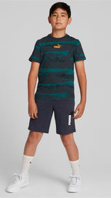 Puma alpha shorts in blue - Model Shot 02