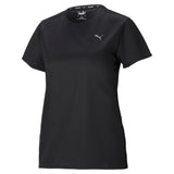 Puma running favourite short sleeve tee in black - Front View