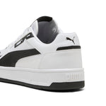 Puma court classic street sneakers in white and black - Back View