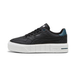Puma cali court leather sneakers in gray skies and white - Side View 01