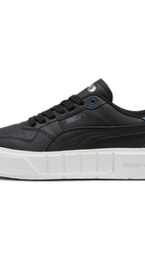 Puma cali court leather sneakers in gray skies and white - Side View 01