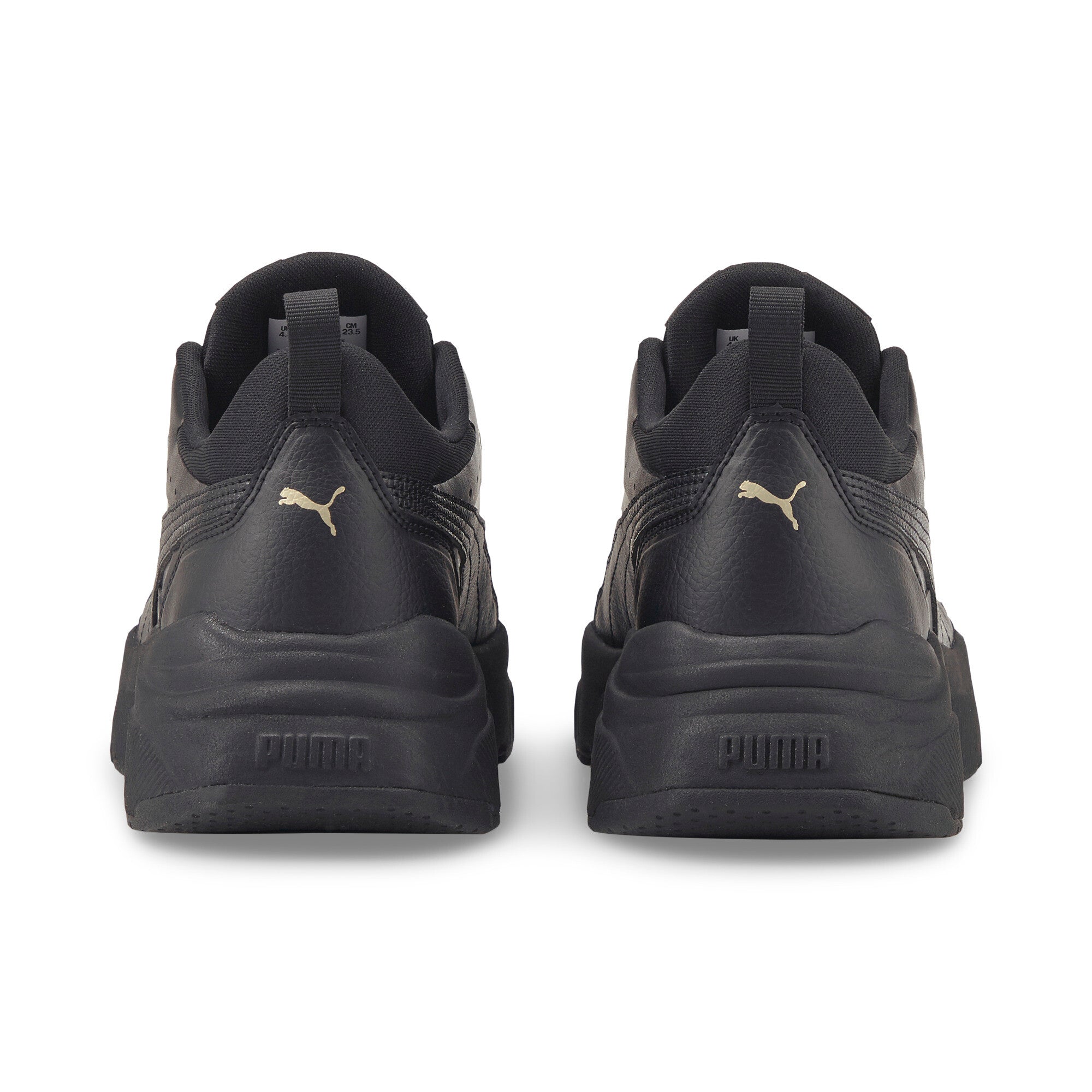 Puma cassia SL trainers in black - Back View