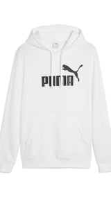 Puma essentials no. 1 logo hoodie in white - Front View