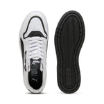 Puma court classic street sneakers in white and black - Side View 02