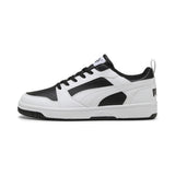 Puma rebound v6 low sneakers in black and white - Side View 01
