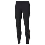 Puma long men's running tights in black - Front View
