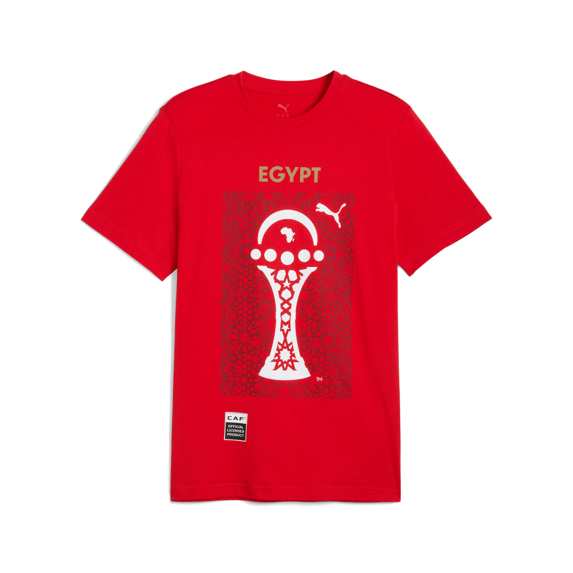 PUMA TotalEnergies CAF Africa Cup of Nations 2025 country tee in red and black - Front View