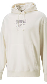 Puma downtown logo hoodie men in assorted colours - Front View