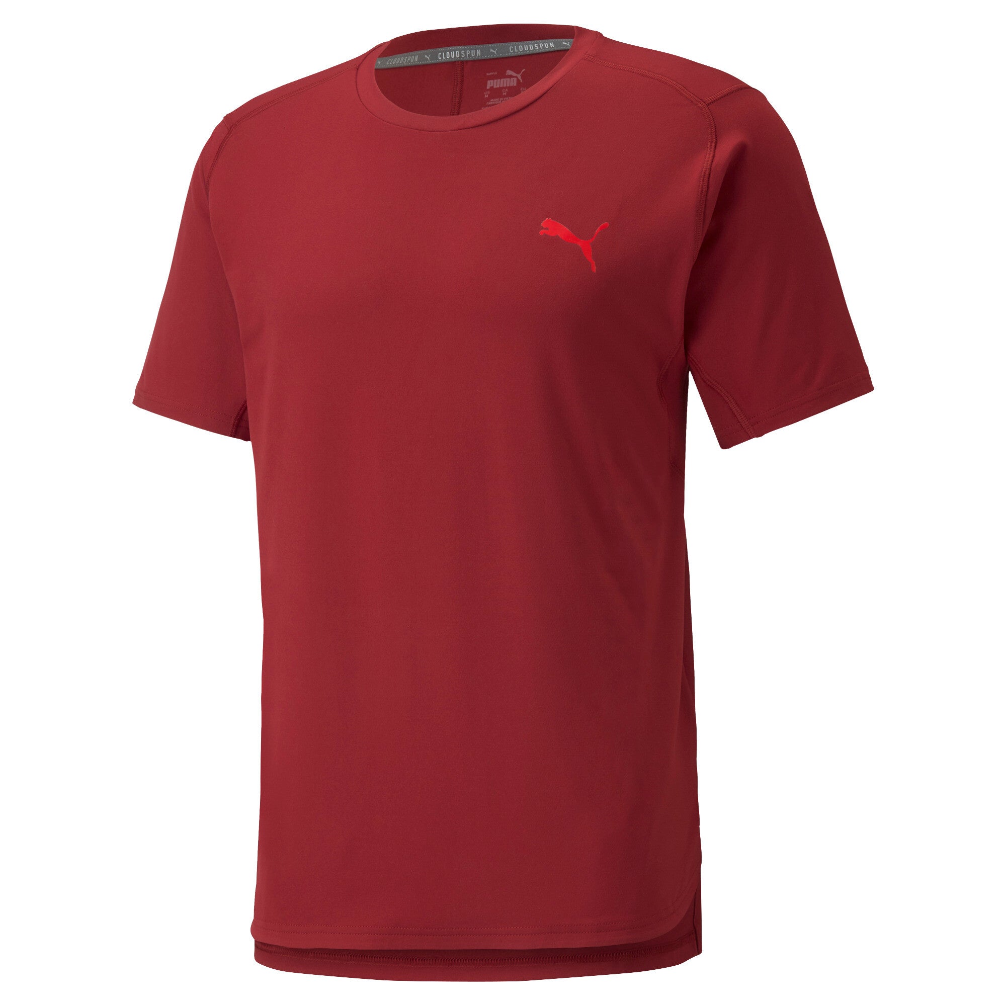 Puma train cloudspun bnd ss tee in intense red - Front View