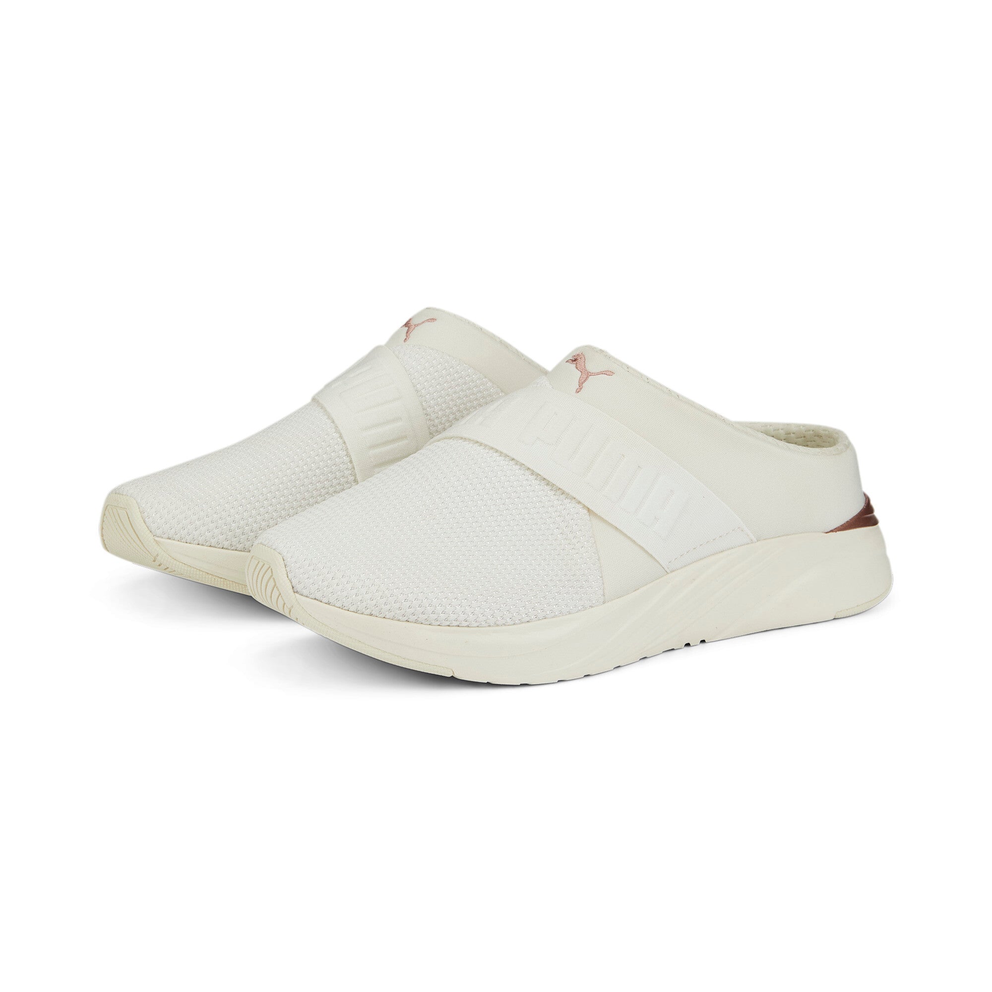 Puma softride ruby mule women in white - Front View
