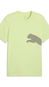 PUMA train all day big logo tee men in apple spritz