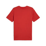 Puma graphics sneaker tee in red fire - Back View
