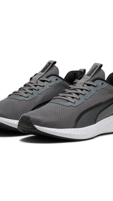 Puma flyer lite 3 running shoes in black - Front View