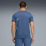 PUMA TRAIN ALL DAY big logo tee - dark indigo