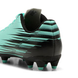 PUMA ATTACANTO II fg/ag football boots youth in green and black — back view