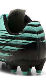 PUMA ATTACANTO II fg/ag football boots youth in green and black — back view
