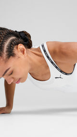 Puma strong tank top in white - Model Shot 02