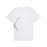 Puma train all day big logo tee in white - Back View