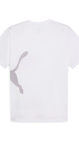 Puma train all day big logo tee in white - Back View