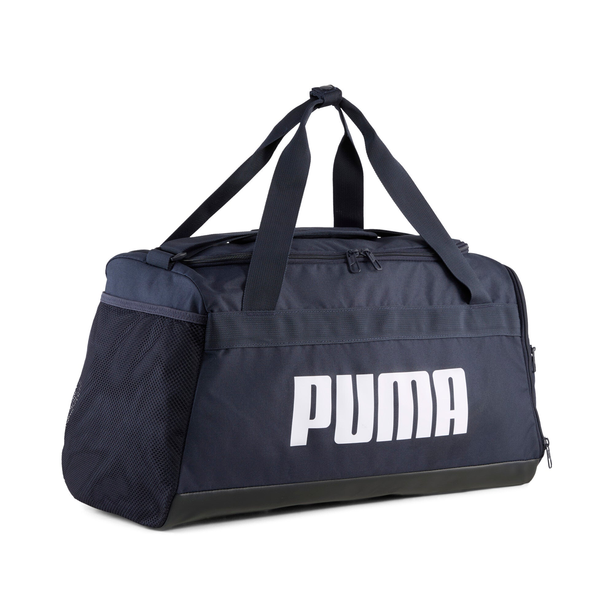 PUMA challenger 35L small sports bag in new navy — front view