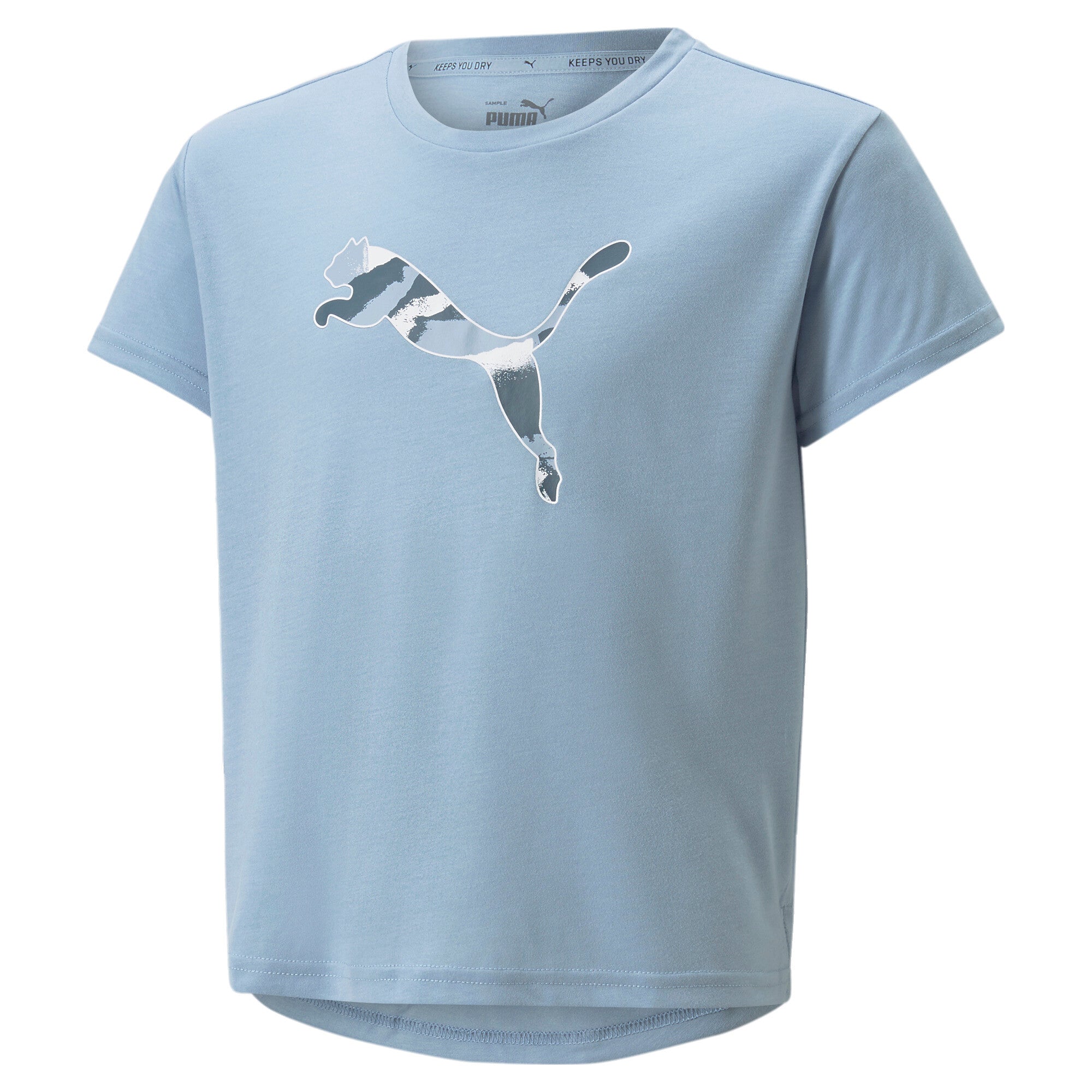 Puma modern sports tee in blue - Front View