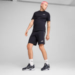 Puma essentials tape tee in new navy - Model Shot 03