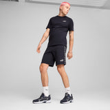 Puma essentials tape tee in new navy - Model Shot 03