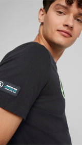 Puma mercedes-amg petronas motorsport f1 logo tee men in black - Model Shot 03