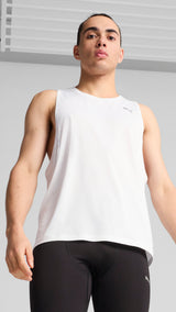 Puma VELOCITY running tank in white - Model Shot 01