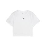 Puma tad essentials baby tee in white - Front View